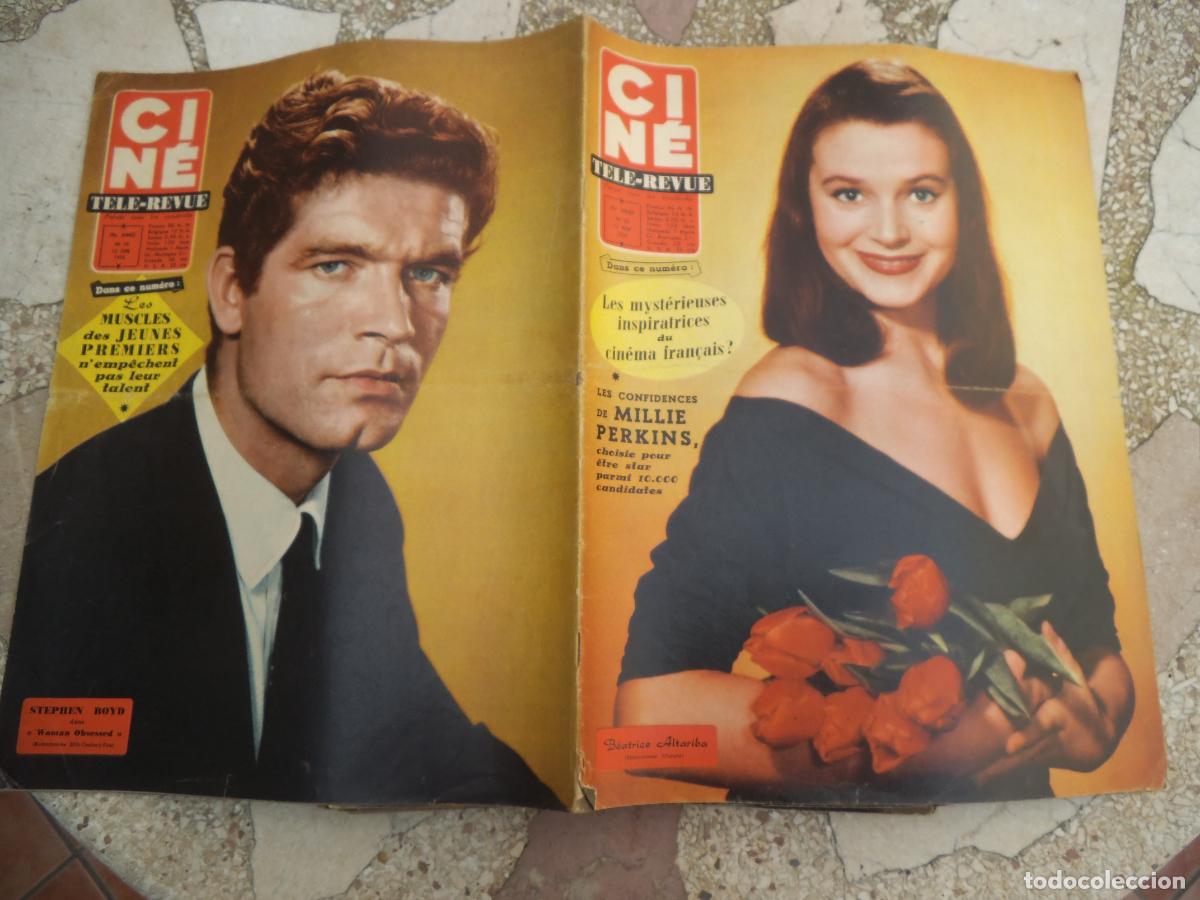 Cine: cine revue n&ordm; 24, 1959, portada beatrice altariba , stephen boyd