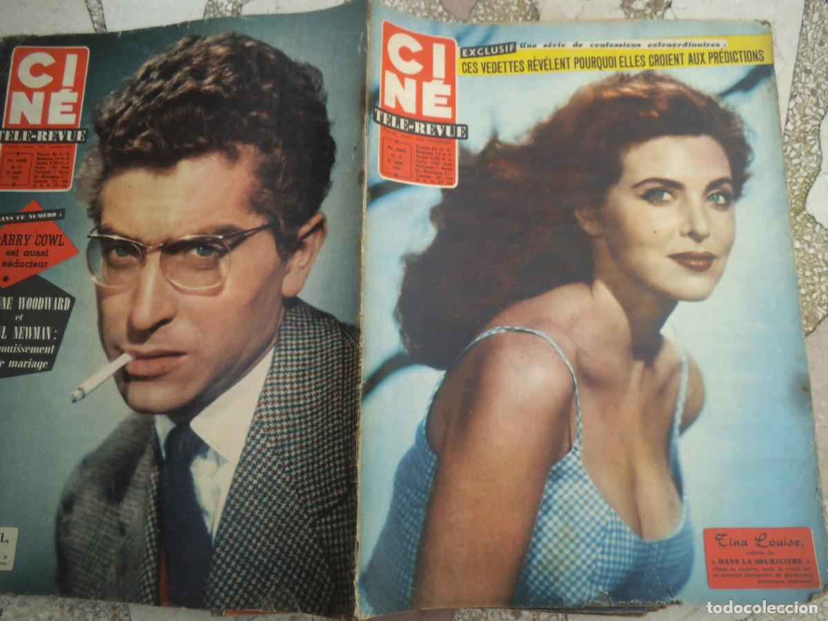 Cine: cine revue n&ordm; 13, 1959, portada tina louise, darry cowl,