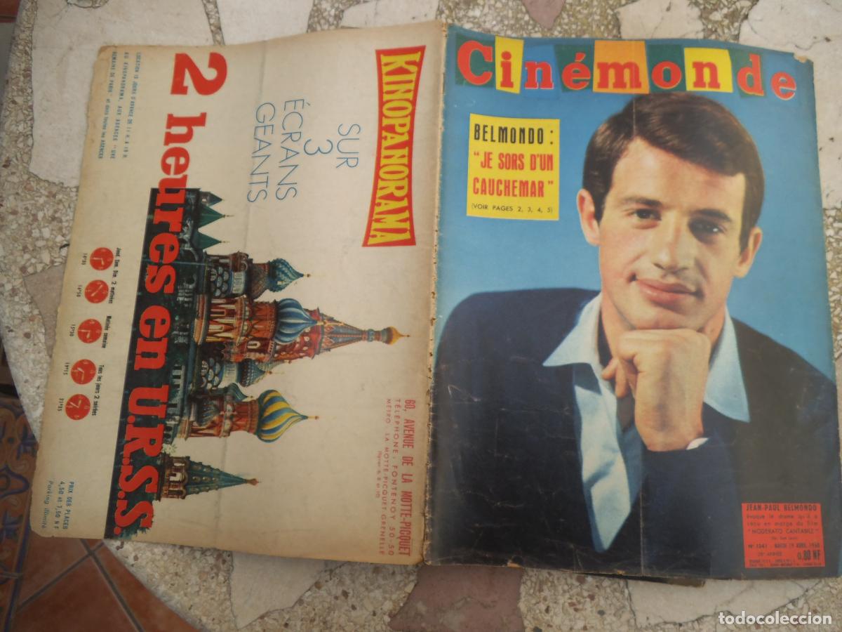 Cine: cinemonde, n&ordm; 1341, 1960 jean paul belmondo, alexandra stewart, b.b,