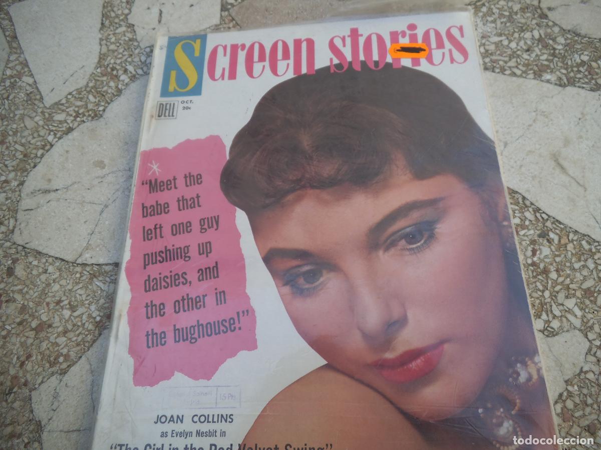 Cine: revista de cine u.s.a, screen stories, vol-54,n&ordm; 4, 1955, joan collins,