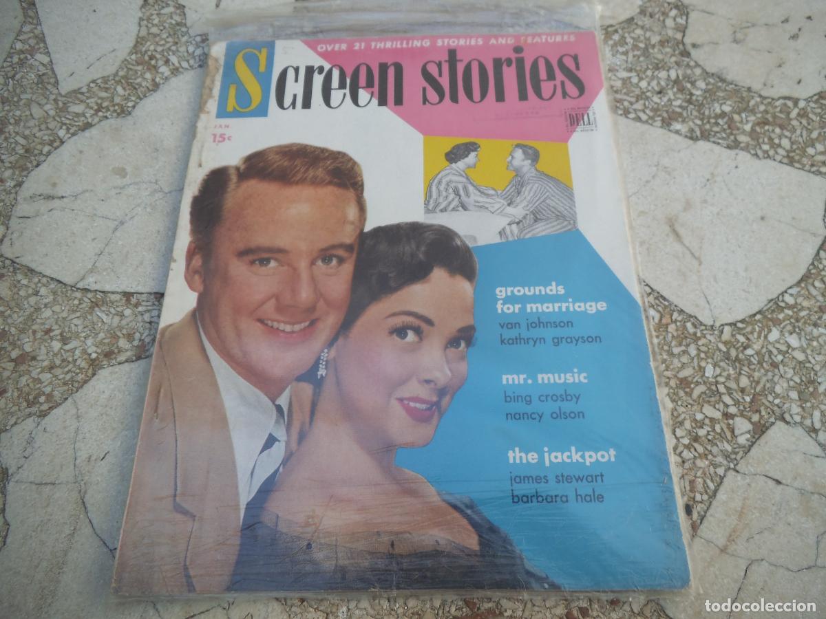 Cine: revista de cine u.s.a, screen stories, vol-45,n&ordm; 1, 1951, james stewart barbara hale, van johnson ka