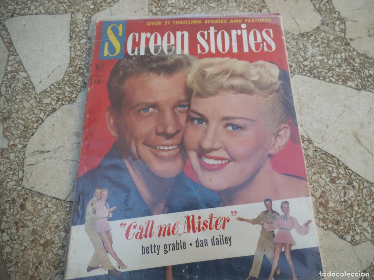 Cine: revista de cine u.s.a, screen stories, vol-45,n&ordm; 4, 1951, betty grable ,dan dailey