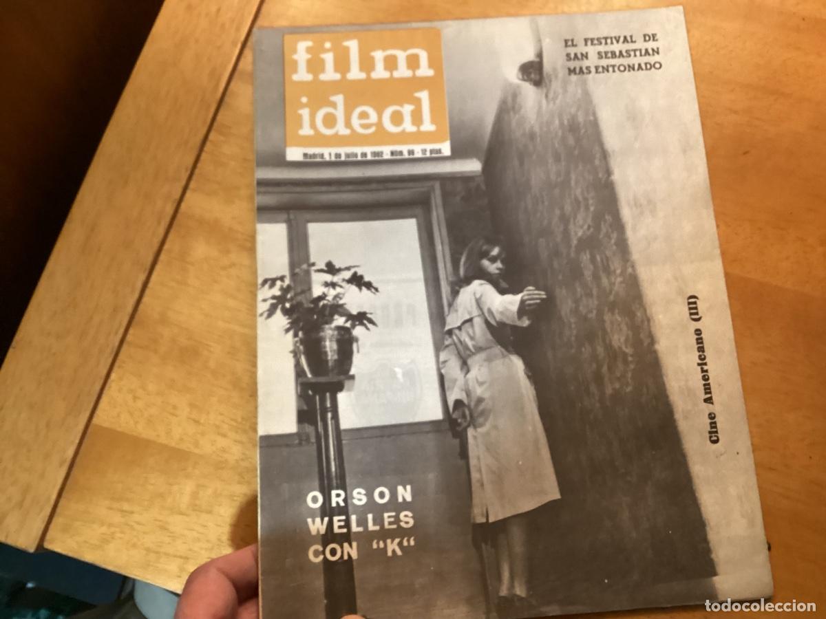 Cine: REVISTA FILM IDEAL N&ordm; 99 1 DE JULIO 1962 CINE AMERICANO III W WYLER ORSON WELLES KAZAN