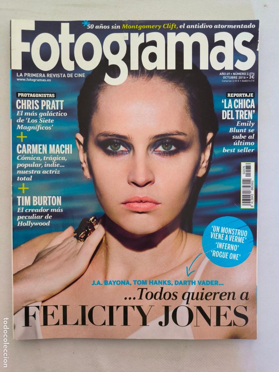 Cine: FOTOGRAMAS N&ordm; 2076 - A&Ntilde;O 69 - OCTUBRE 2016 - FELICITY JONES (194)