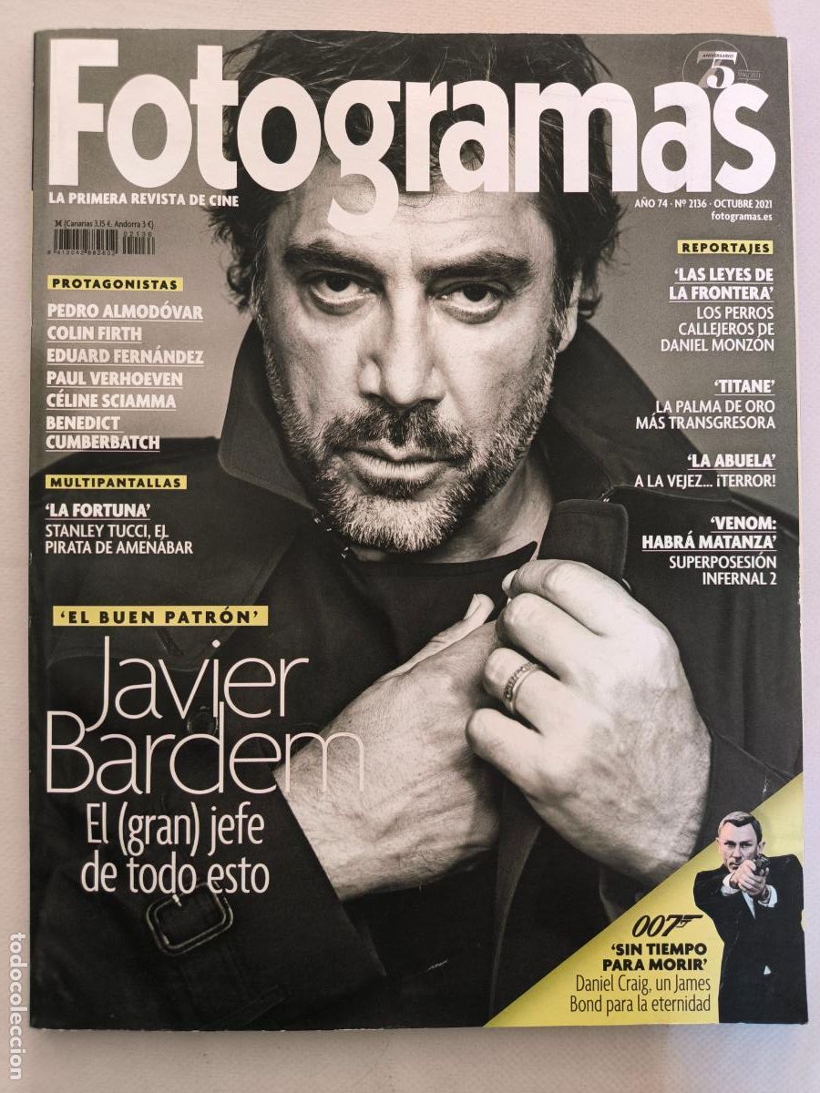Cine: FOTOGRAMAS N&ordm; 2136 - A&Ntilde;O 74 - OCTUBRE 2021 - JAVIER BARDEM (194)