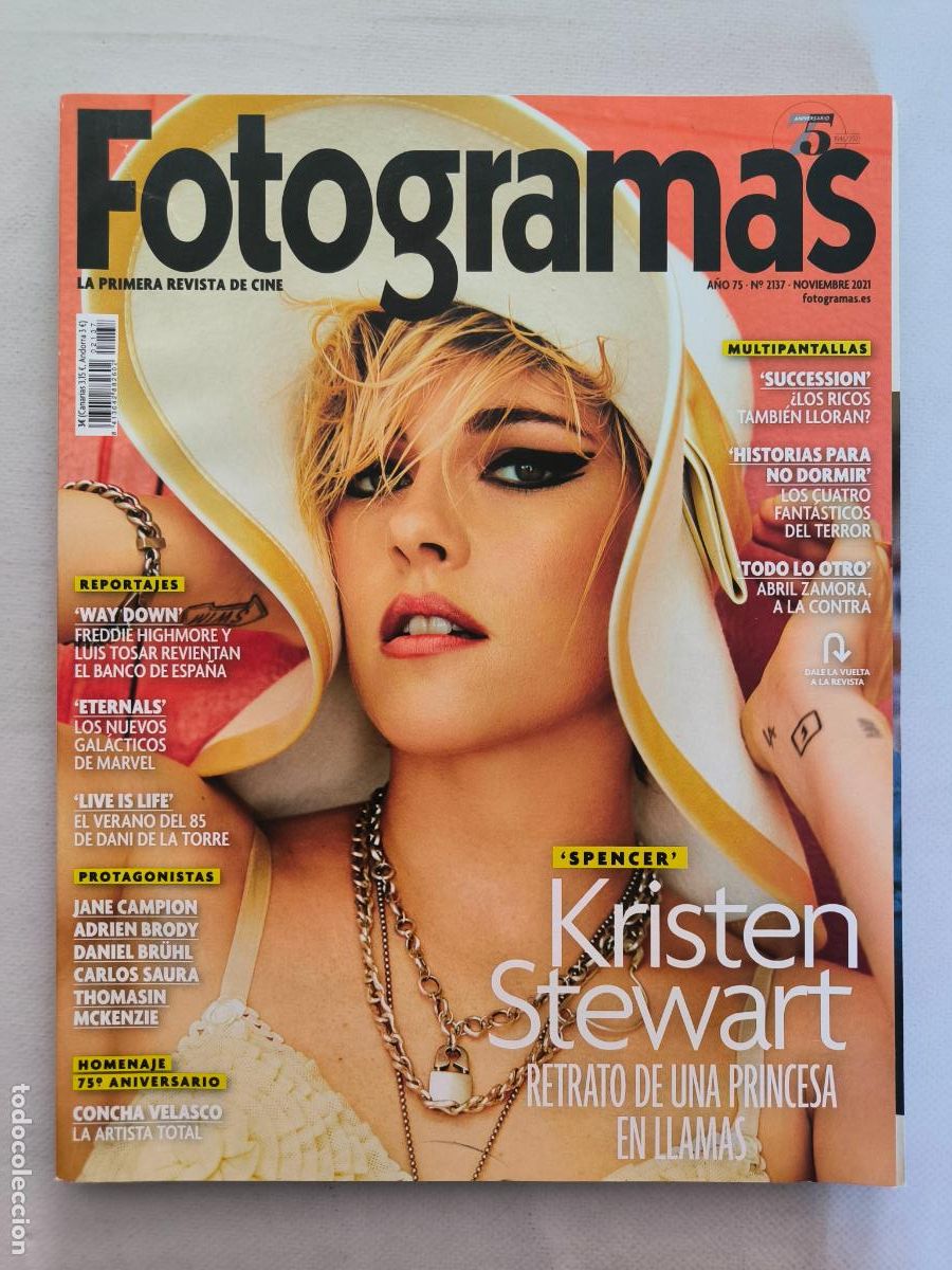 Cine: FOTOGRAMAS N&ordm; 2137 - A&Ntilde;O 75 - NOVIEMBRE 2021 - KRISTEN STEWART (194)