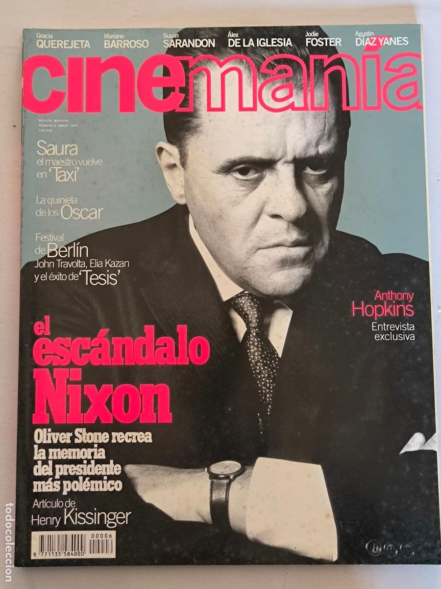 Cine: CINEMANIA N&ordm; 6 - MARZO 1996 - ANTHONY HOPKINS (195)
