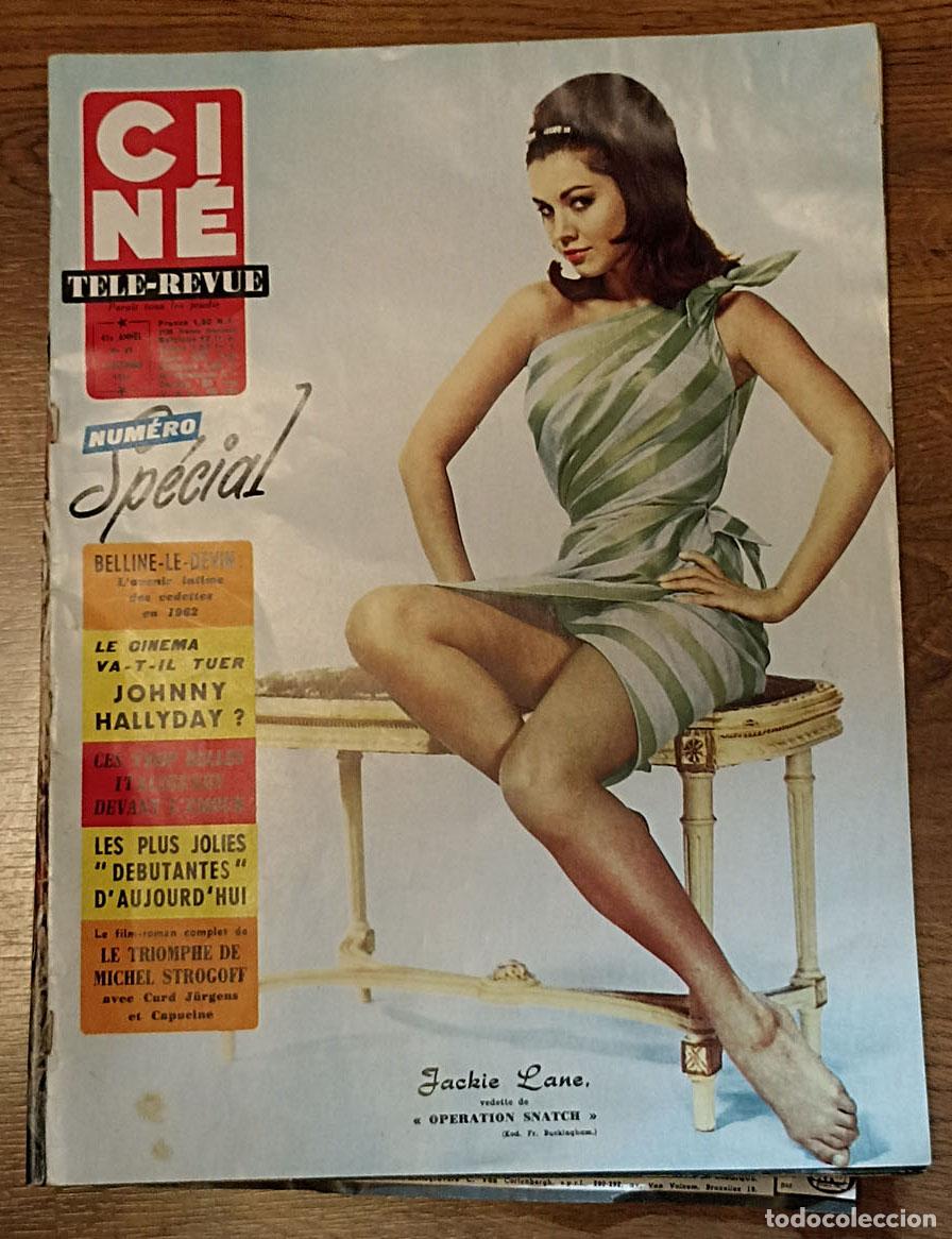 Cine: Cin&eacute;, Tele-Revue 22 N&uacute;mero Special. La vie en Hollywood, Ces Belles Italiennes, Johnny Halliday, le