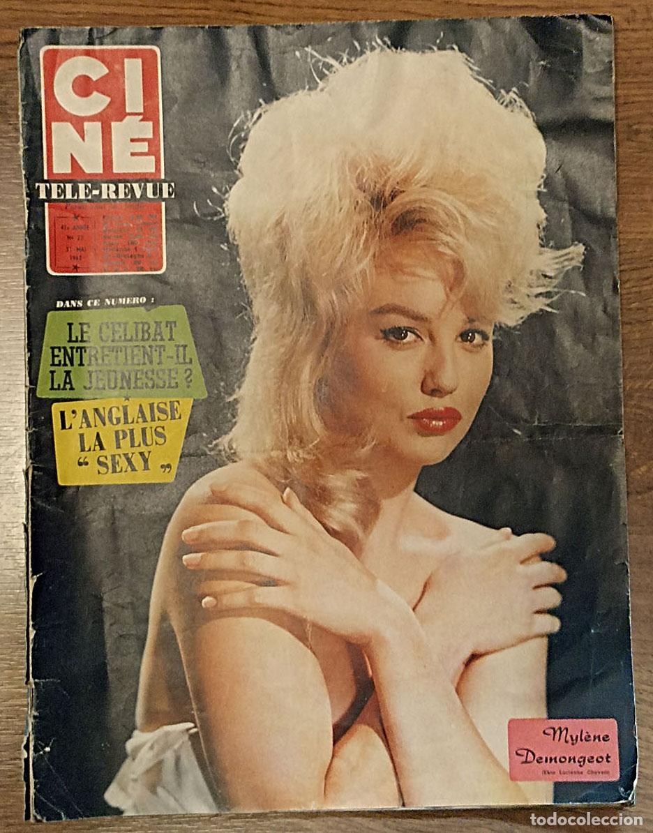 Cine: Tele-Revue n&ordm; 22. Mayo de 1962. Myl&eacute;ne Demongeot en portada