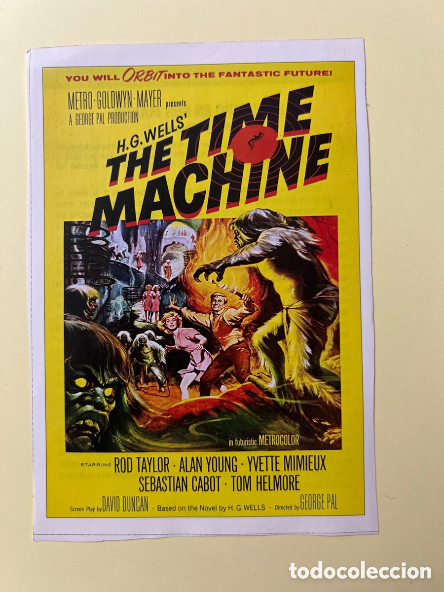 Cine: W155. CARTEL-MAN&Iacute;A NOVELAS DE CIENCIA - FICCI&Oacute;N - EL TIEMPO EN SUS MANOS