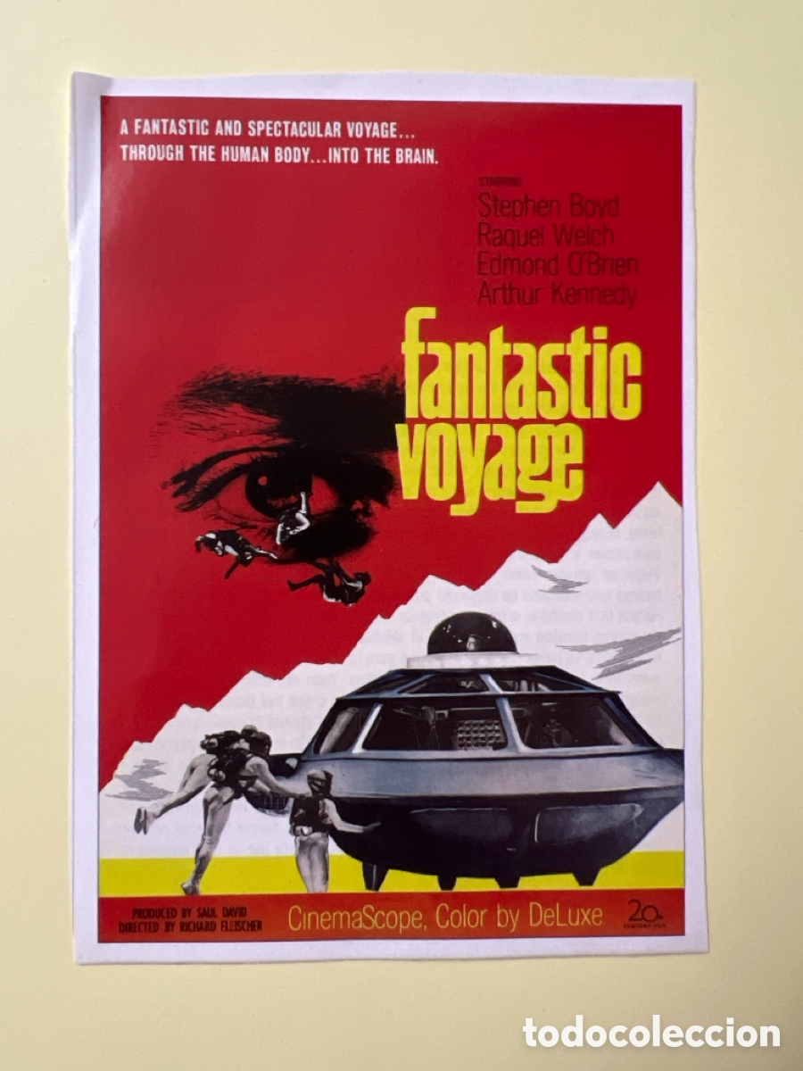 Cine: W156. CARTEL-MAN&Iacute;A NOVELAS DE CIENCIA - FICCI&Oacute;N - VIAJE ALUCINANTE