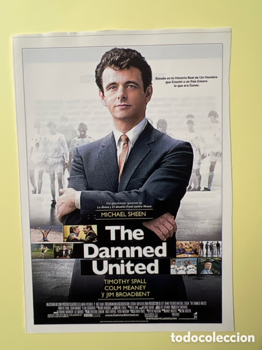 Cin&eacute;ma: W163. CARTEL-MAN&Iacute;A FUTBOL EN EL CINE - THE DAMNED UNITED