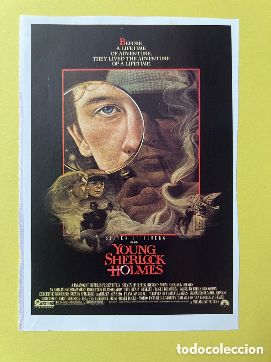 Cine: W177. CARTEL MAN&Iacute;A - SHERLOCK HOLMES - EL SECRETO DE LA PIR&Aacute;MIDE