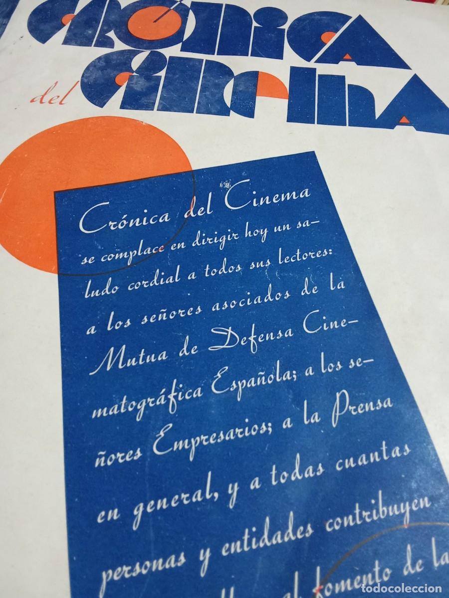 Cine: Cr&oacute;nica del cinema 1 marzo 1934.mutua de defensa cinematogr&aacute;fica espa&ntilde;ola