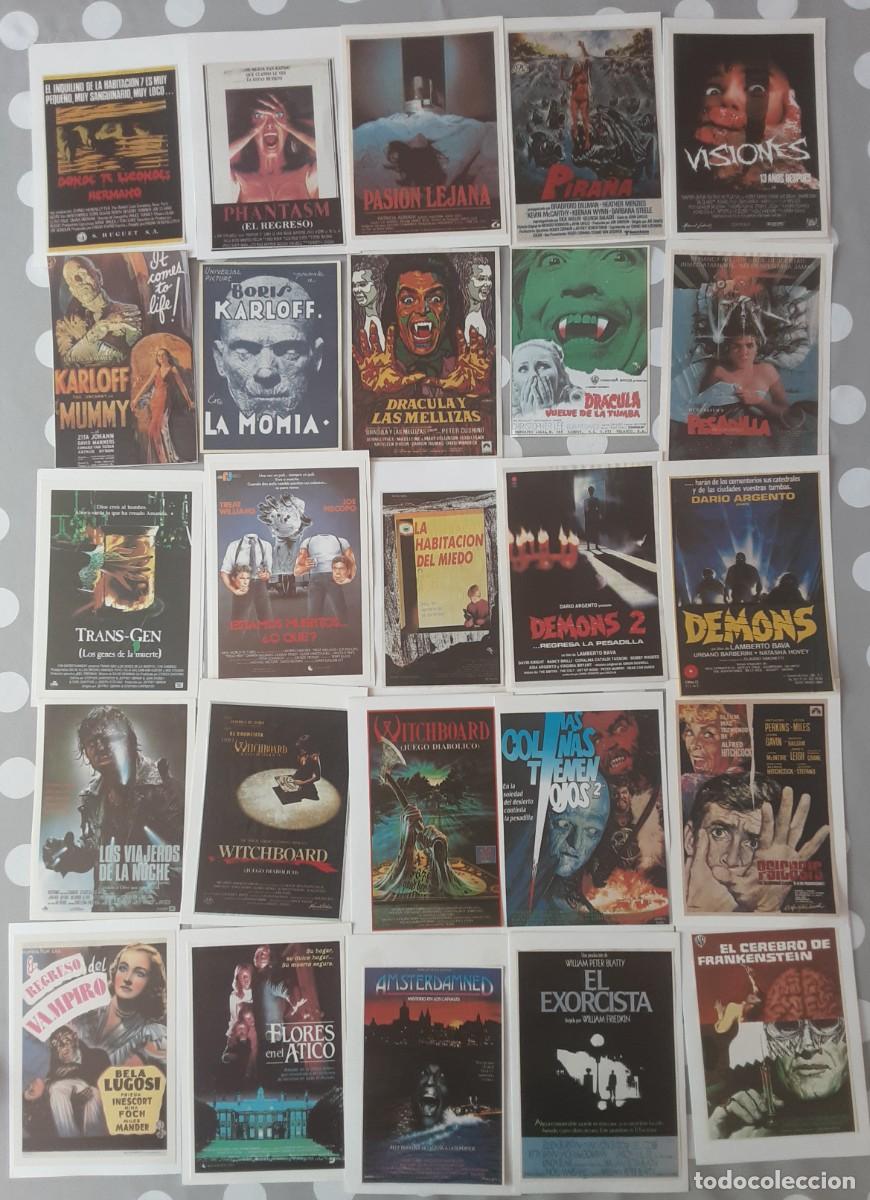 Cine: Lote de 85 programas de cine de terror, recortes de prensa