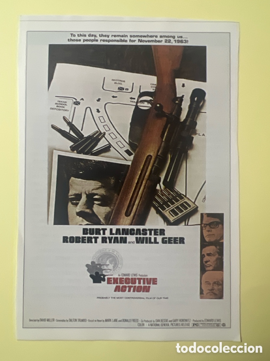 Cine: W81. CARTEL - MANIA - FRANCOTIRADORES - ACCI&Oacute;N EJECUTIVA