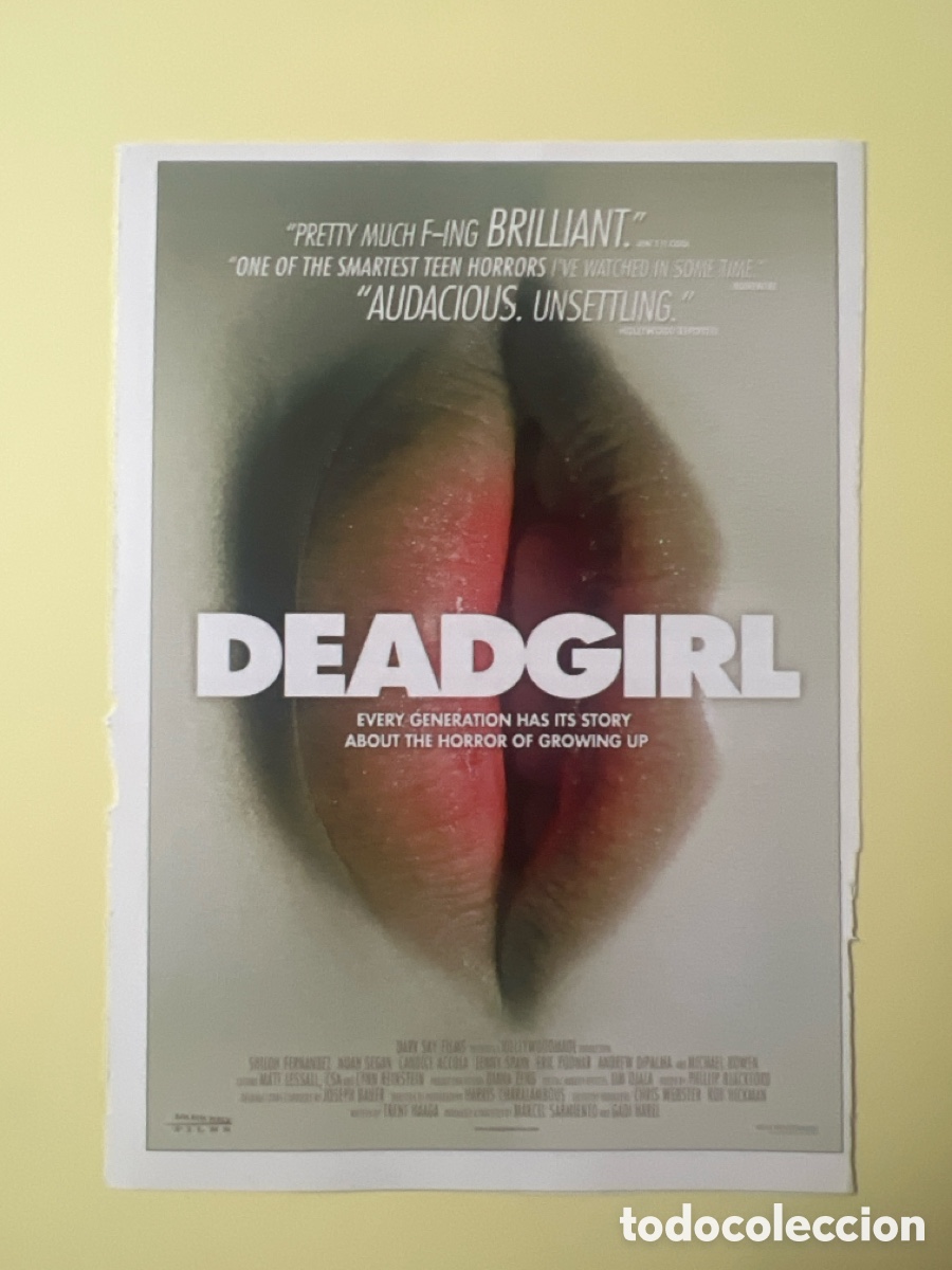Cine: W201. CARTEL - MANIA - ZOMBIES ADOLESCENTES- DEADGIRL