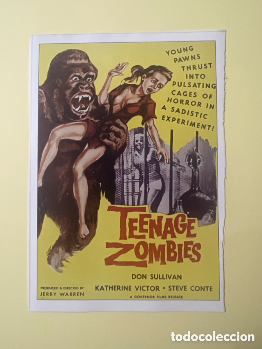 Cine: W201. CARTEL - MANIA - ZOMBIES ADOLESCENTES - TEENAGE ZOMBIES