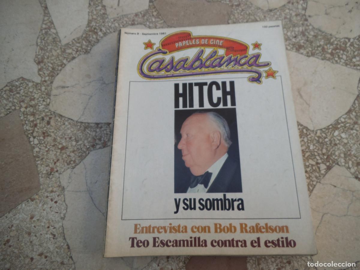 Cine: papeles de cine casablanca n&ordm; 9, 1981, hitchcock, teo escamilla, bob rafelson, dulces horas