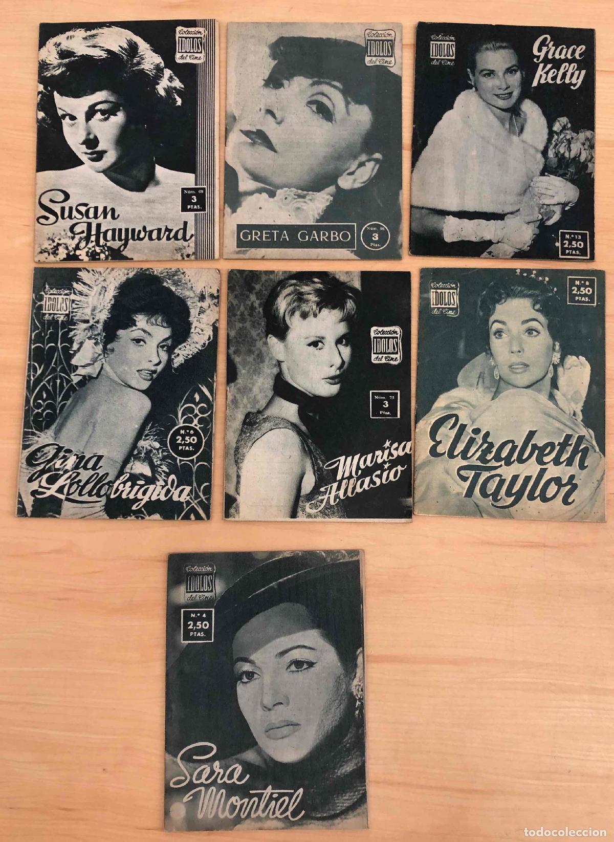 Cine: COLECCION IDOLOS DEL CINE N&ordm; 4-6-8-13-69-73-98. UNION DISTRIBUIDORA DE EDICIONES A&Ntilde;OS 50