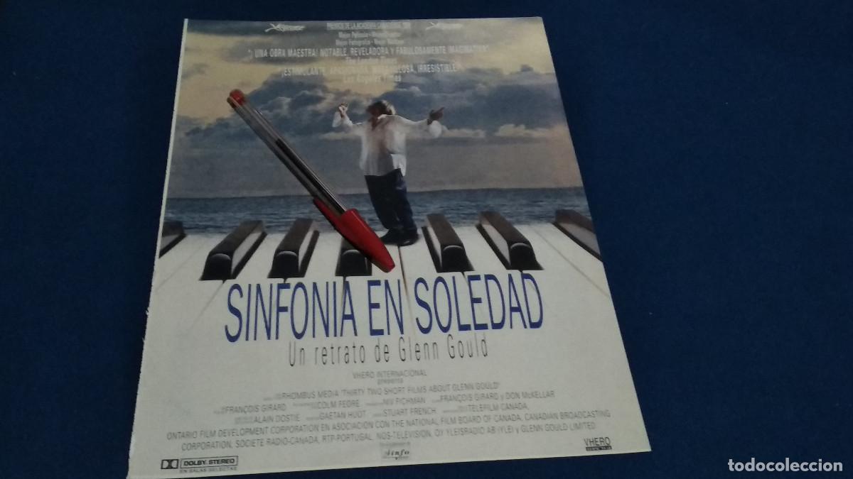 Cine: SINFONIA EN SOLEDAD P&Oacute;STER PELICULA CINE HOJA REVISTA RECORTE A4