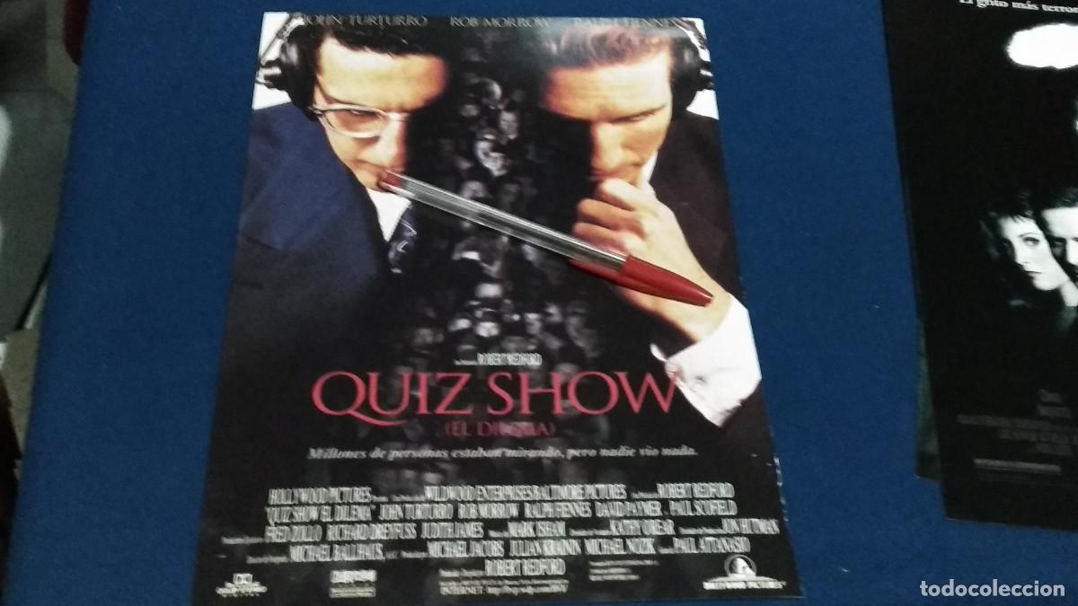 Cine: EL DILEMA / QUIZ SHOW - P&Oacute;STER PELICULA CINE HOJA REVISTA RECORTE A4