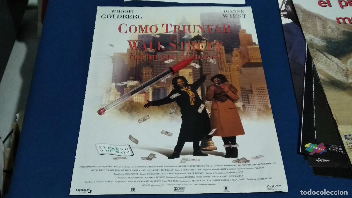 Cine: COMO TRIUNFAR EN WALL STREET / WHOOPI GOLDBERG - P&Oacute;STER PELICULA CINE HOJA REVISTA RECORTE A4