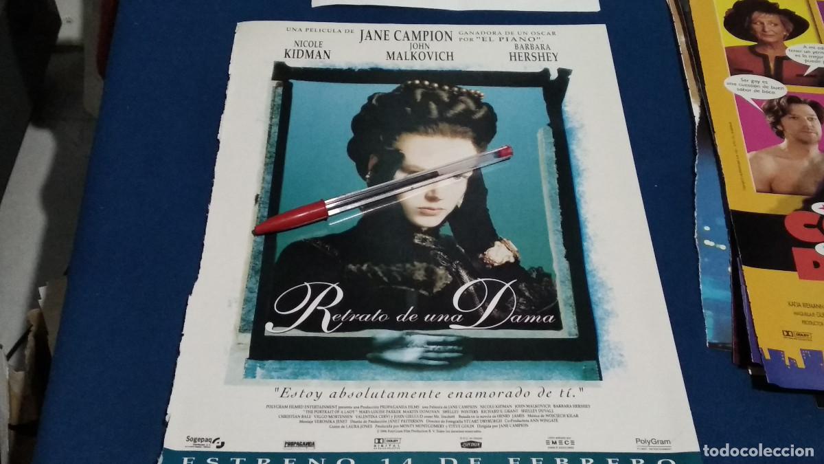 Cine: RETRATO DE UNA DAMA / NICOLE KIDMAN / - P&Oacute;STER PELICULA CINE 2 HOJAS REVISTA RECORTE A4