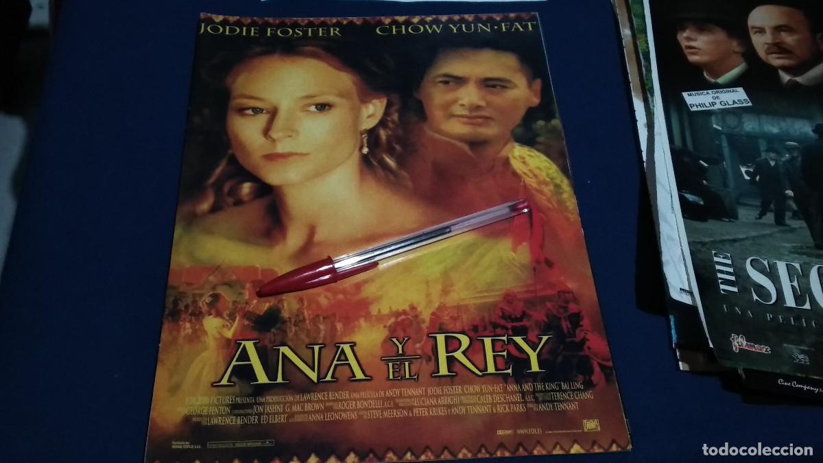 Cine: ANA Y EL REY - JODIE FOSTER / - P&Oacute;STER PELICULA CINE HOJA REVISTA RECORTE A4