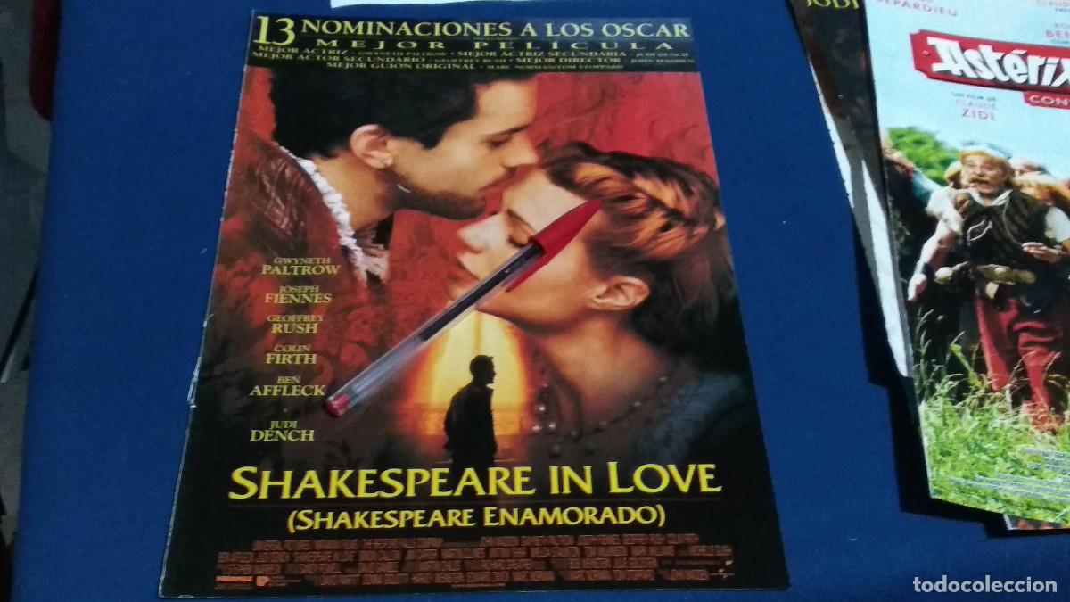 Cine: SHAKESPEARE IN LOVE / - P&Oacute;STER PELICULA CINE HOJA REVISTA RECORTE A4