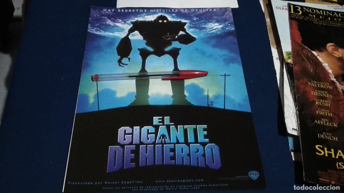 Cine: EL GIGANTE DE HIERRO / - P&Oacute;STER PELICULA CINE HOJA REVISTA RECORTE A4