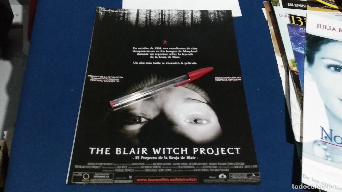 Cine: THE BLAIR WITCH PROJECT - EL PROYECTO DE LA BRUJA / - P&Oacute;STER PELICULA CINE HOJA REVISTA RECORTE A4