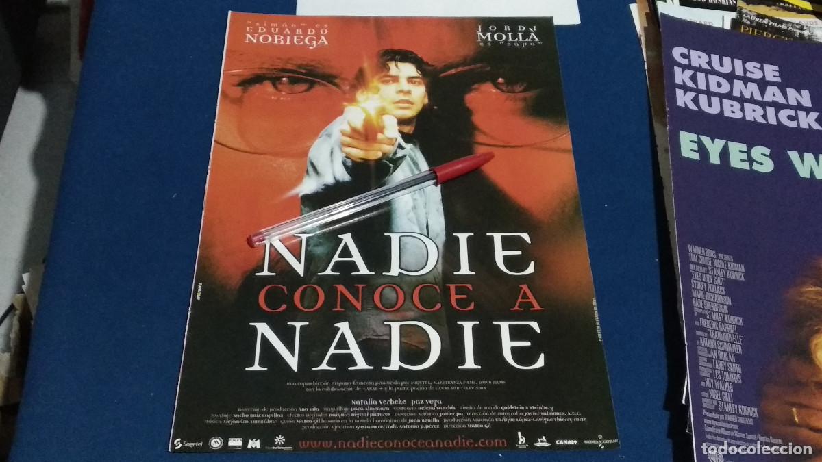 Cine: NADIE CONOCE A NADIE - EDUARDO NORIEGA / - P&Oacute;STER PELICULA CINE HOJA REVISTA RECORTE A4