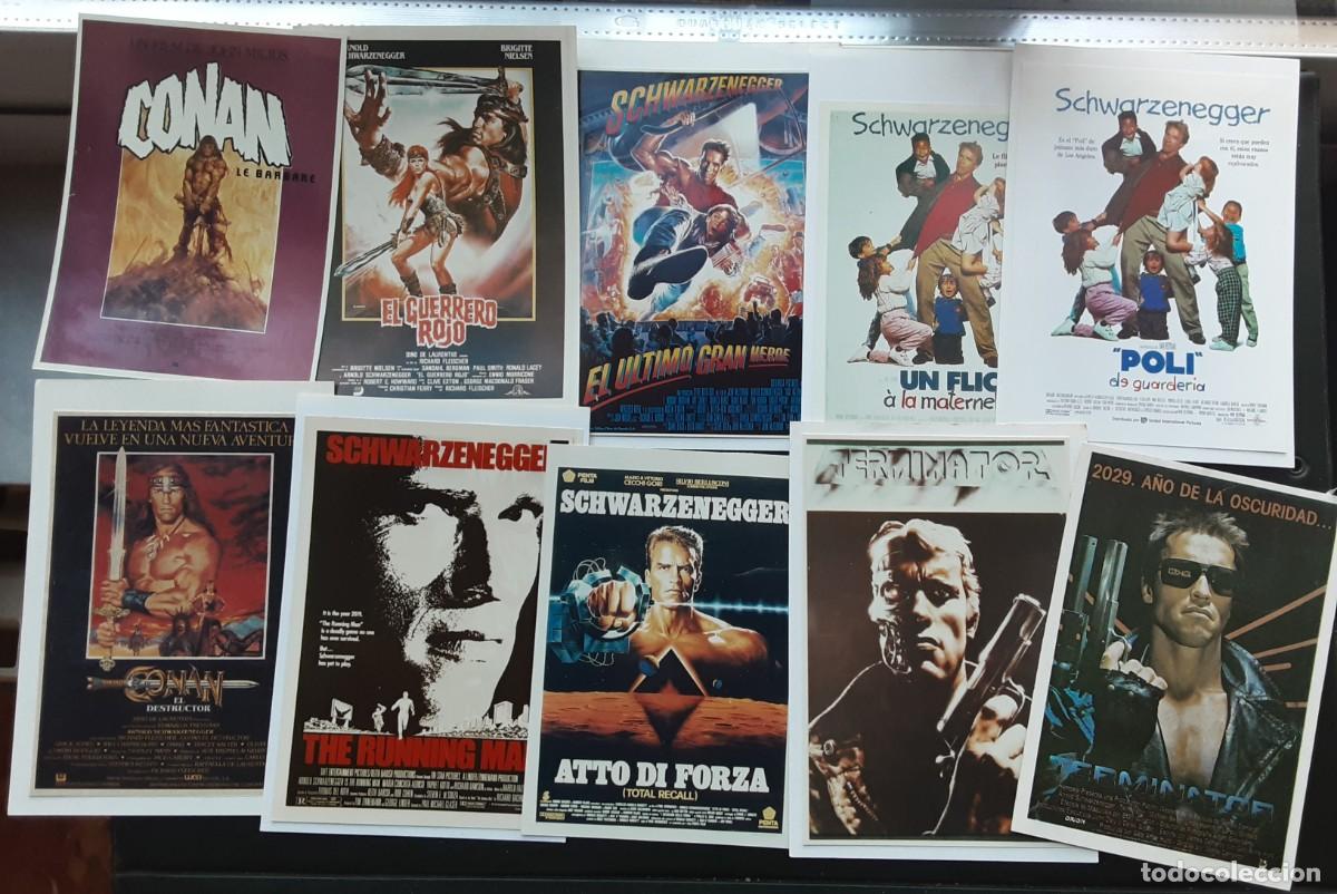 Cine: ARNOLD SCHWARZENEGGER, LOTE DE 10 programas reproducci&oacute;n o fotos