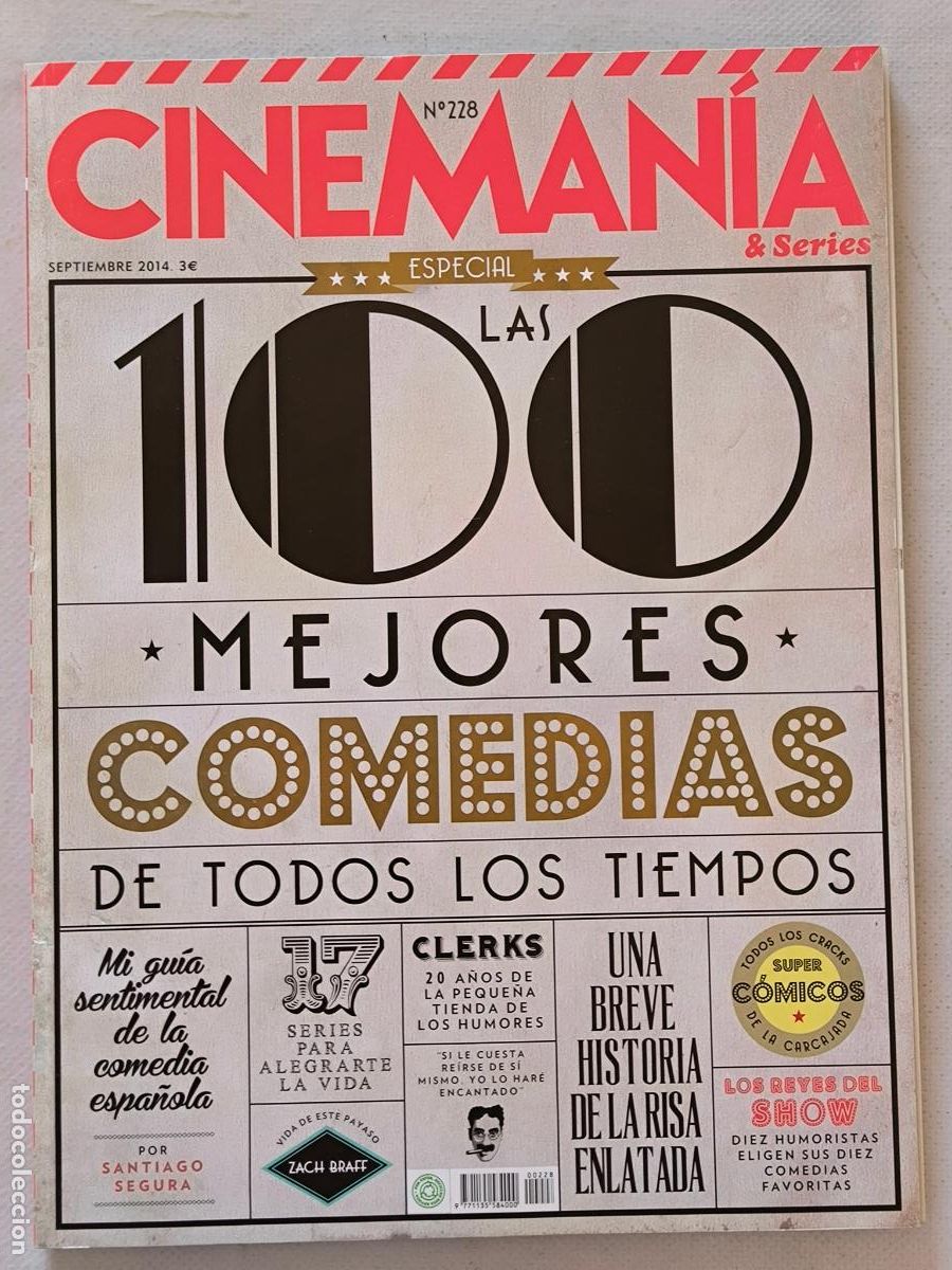 Cine: CINEMANIA N&ordm; 228 - SEPTIEMBRE 2014 - ESPECIAL LAS 100 MEJORES COMEDIAS DE TODOS LSO TIEMPOS (P1)