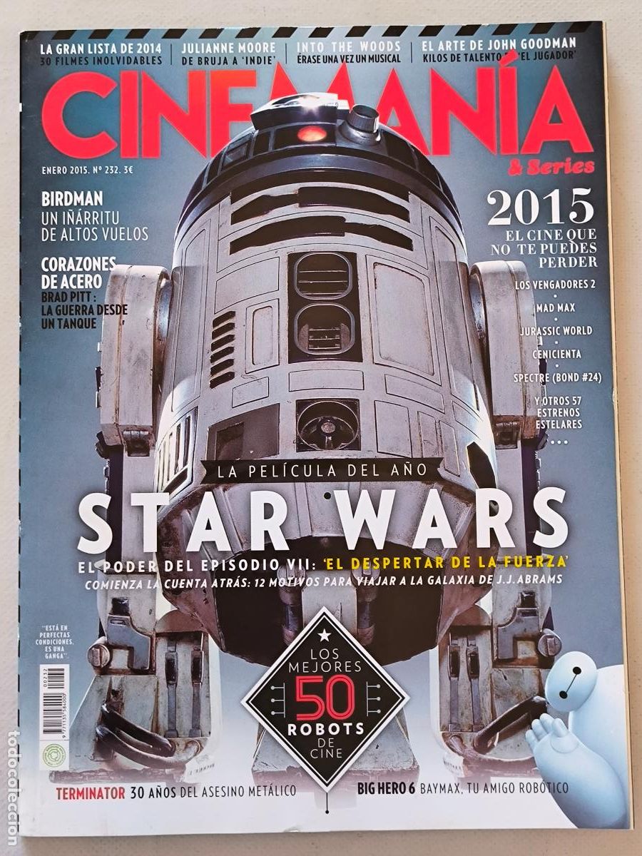 Cine: CINEMANIA N&ordm; 232 - ENERO 2015 - STAR WARS / LOS MEJORES 50 ROBOTS DE CINE (P1)