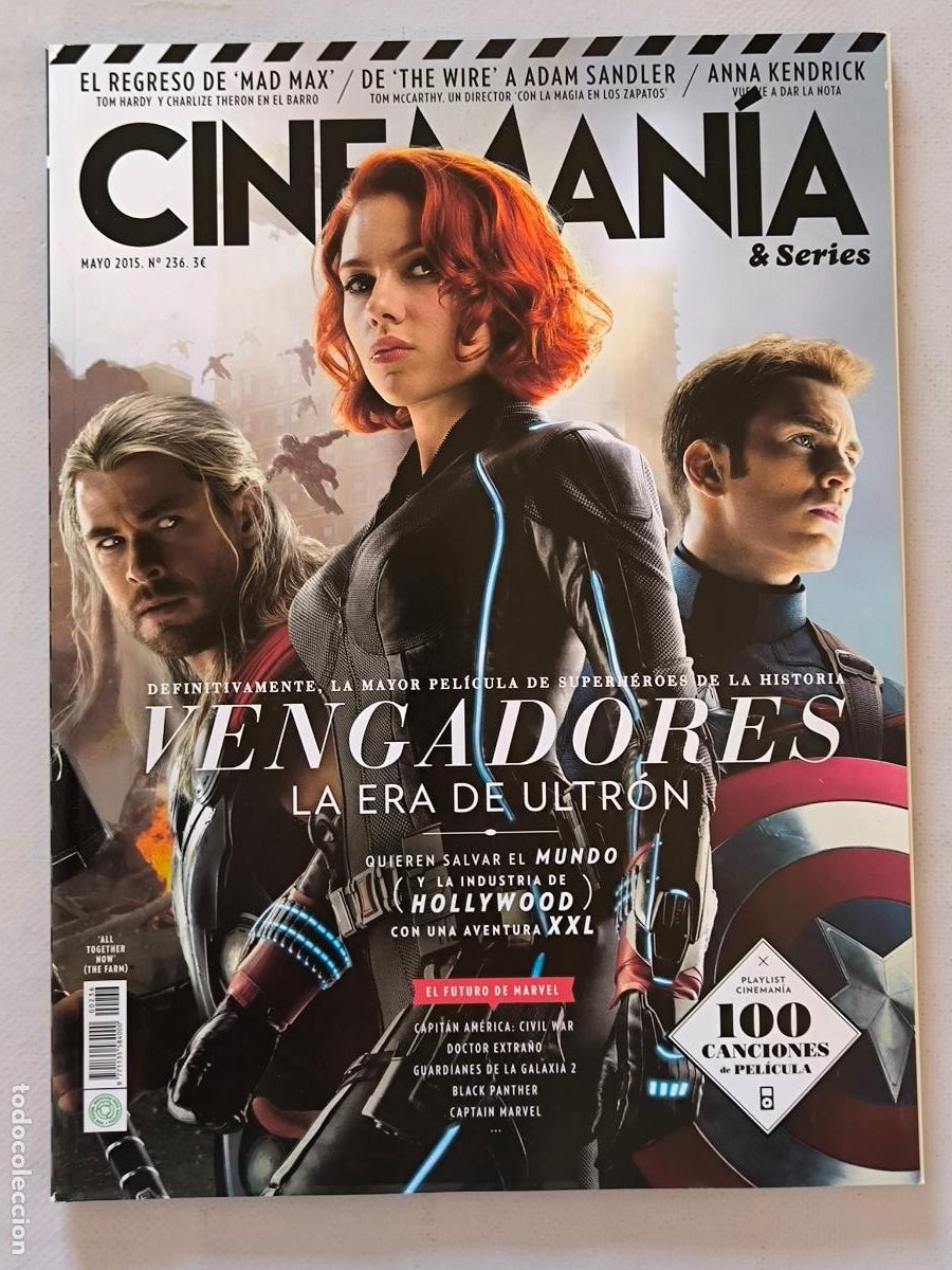 Cine: CINEMANIA N&ordm; 236 - MAYO 2015 - VENGADORES, LA ERA DE ULTRON (B1)