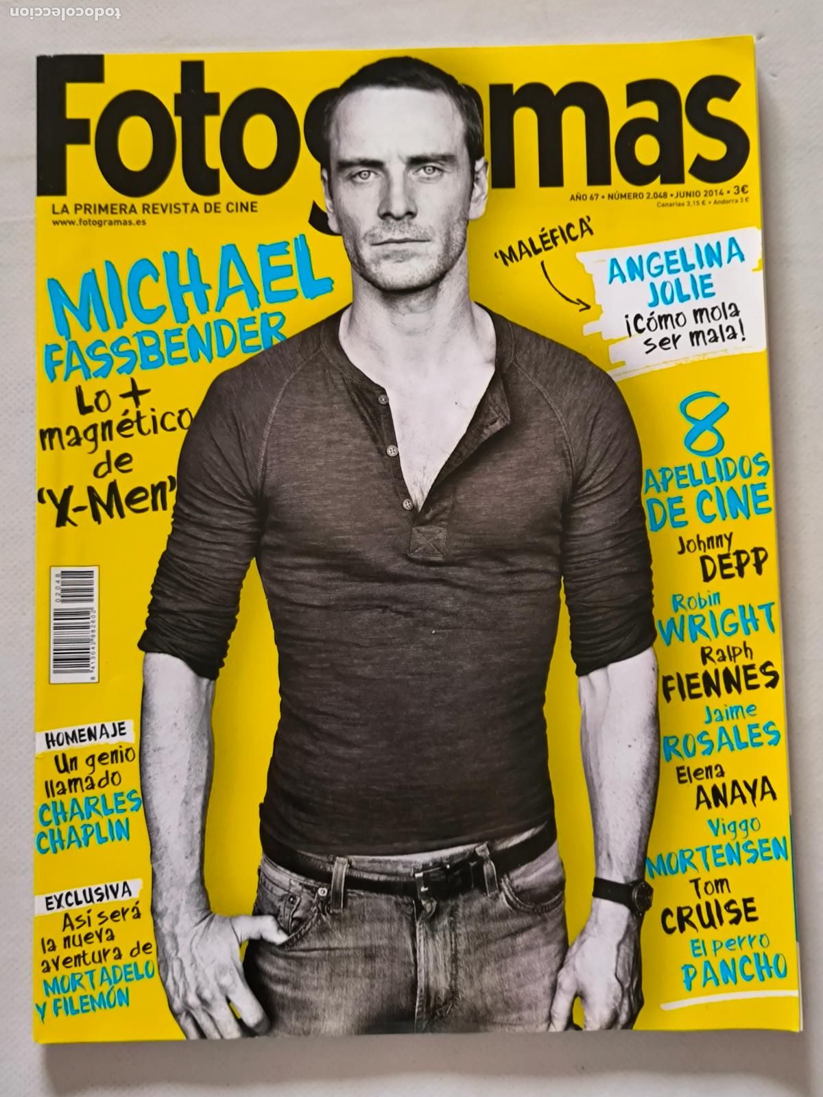 Cine: FOTOGRAMAS N&ordm; 2048 - A&Ntilde;O 67 - JUNIO 2014 - MICHAEL FASSBENDER (HL)