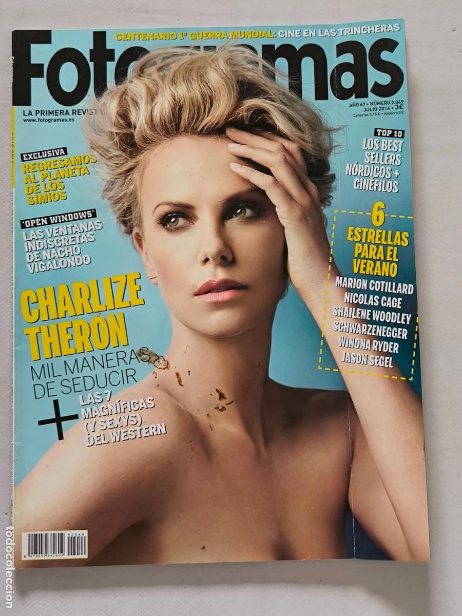 Cine: FOTOGRAMAS N&ordm; 2049 - A&Ntilde;O 67 - JULIO 2014 - CHARLIZE THERON / NACHO VIGALONDO (HL)