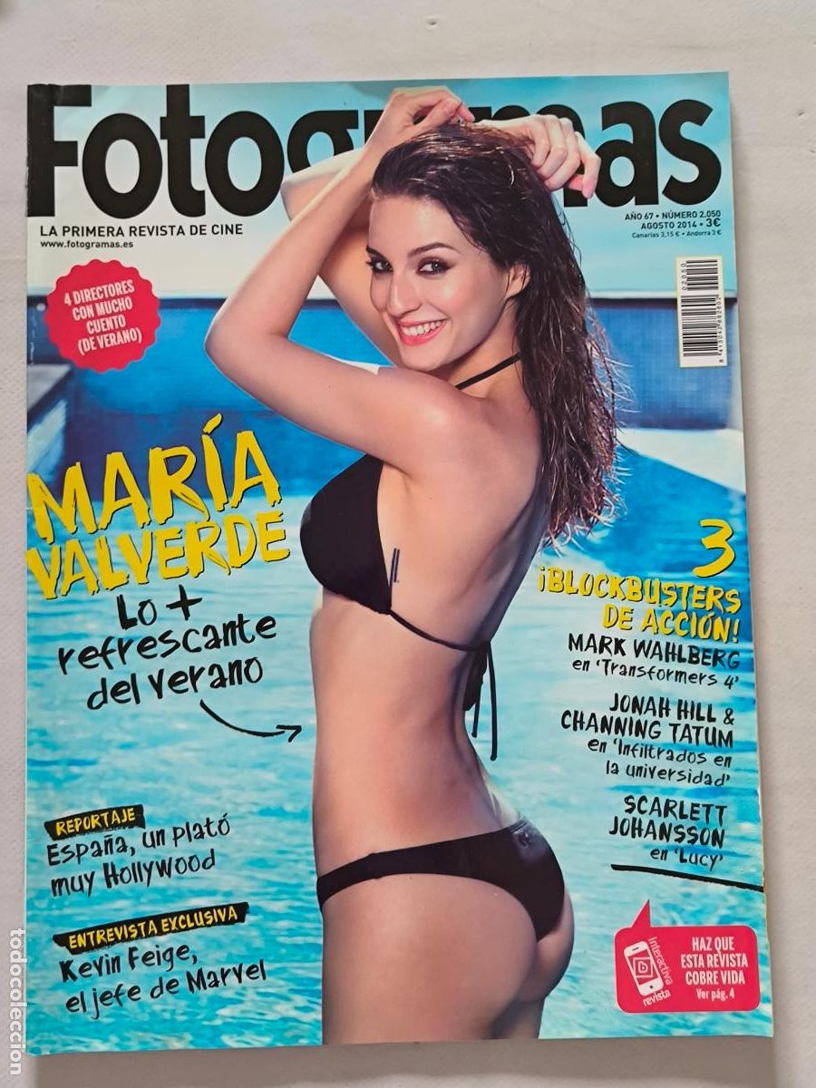 Cine: FOTOGRAMAS N&ordm; 2050 - A&Ntilde;O 67 - AGOSTO 2014 - MARIA VALVERDE / GUARDIANES DE LA GALAXIA (HL)