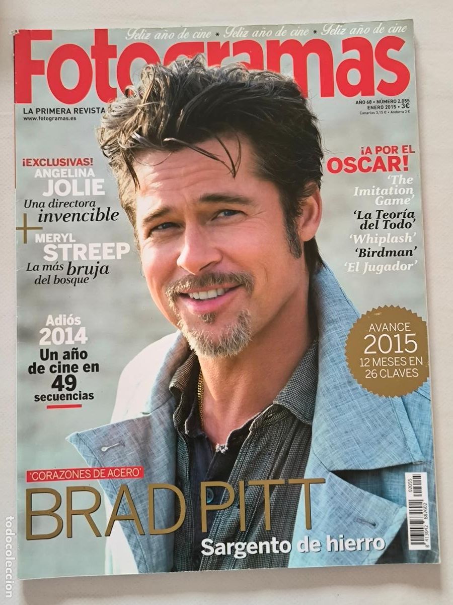 Cine: FOTOGRAMAS N&ordm; 2055 - A&Ntilde;O 68 - ENERO 2015 - BRAD PITT / MERYL STREEP / RESUMEN 2014 (HL)