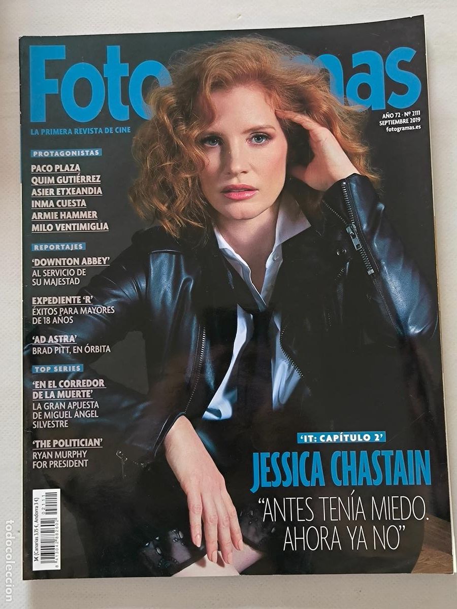 Cine: FOTOGRAMAS N&ordm; 2111 - A&Ntilde;O 72 - SEPTIEMBRE 2019 - JESSICA CHASTAIN / IT CAPITULO 2 (HL)