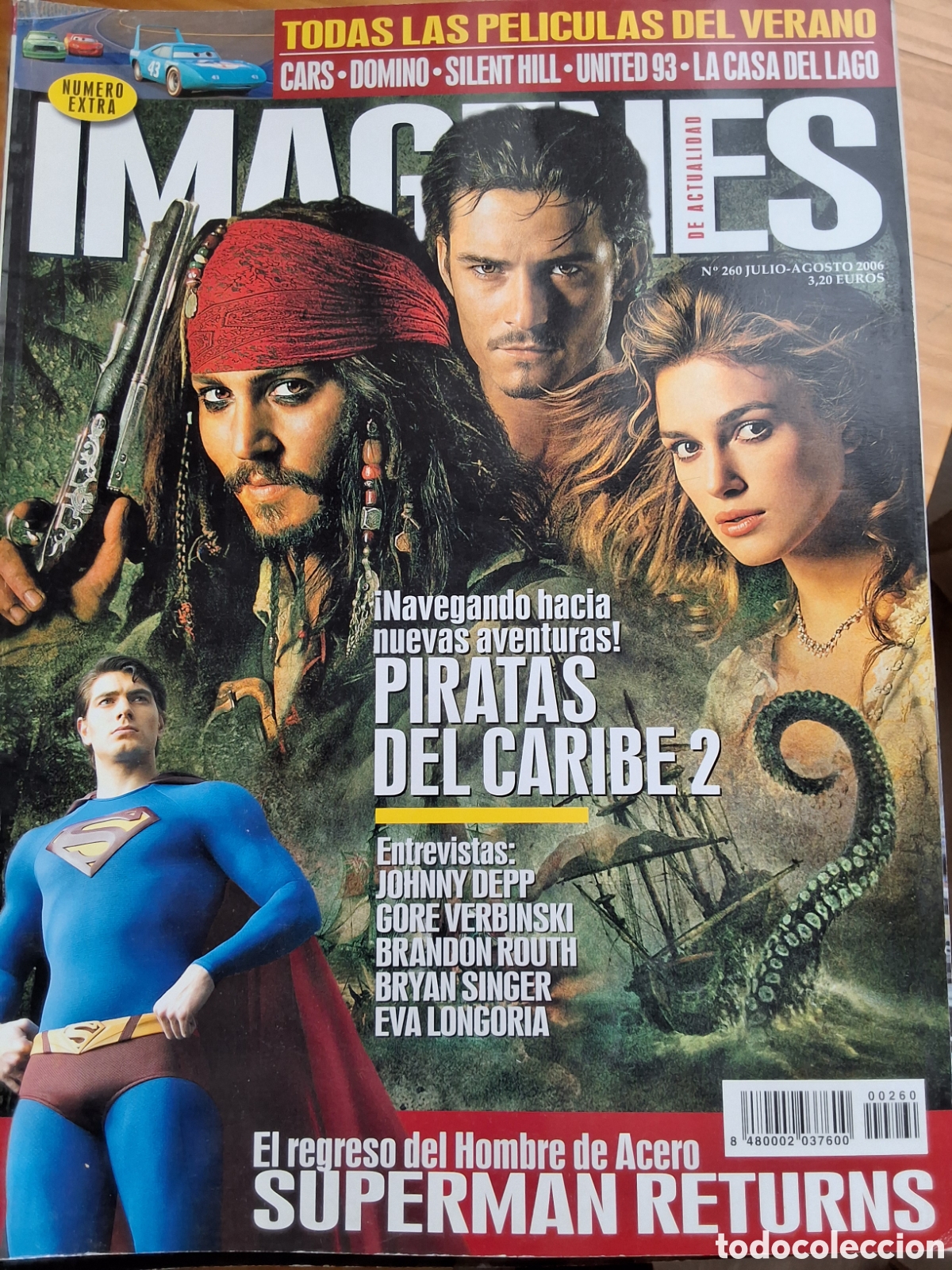 Cine: Imagenes de actualidad revista cine n&uacute;mero 260 a&ntilde;o 2006/7-8 Piratas caribe2