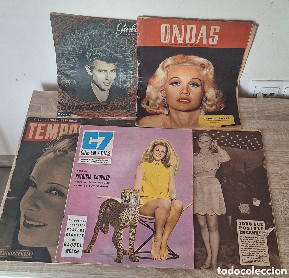 Cine: Lote Antiguo de Revistas de Cine - Raquel Welch - James Dean - Los Chicos del Preu