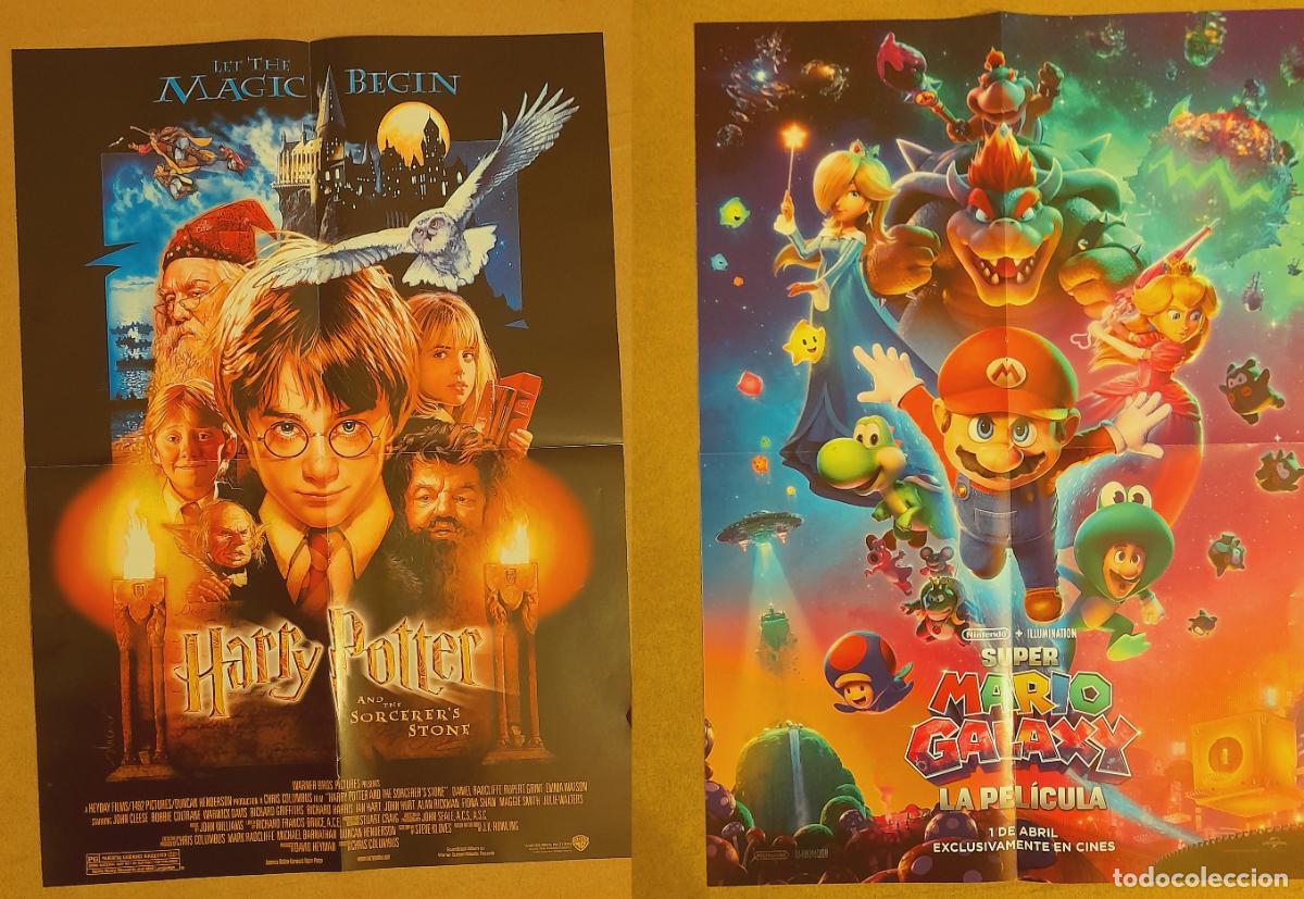 Cine: POSTER REVERSIBLE. Harry Potter y la piedra filosofal (2001) - SUPER MARIO GALAXY (LA PELICULA 2026)