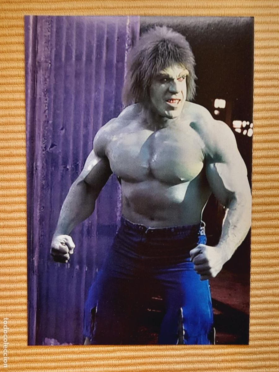 Kino: FICHA ACTOR LOU FERRIGNO (SERIE EL INCREIBLE HULK, LA MASA) REVERSO TEXTO FILMOGRAFIA BASICA Y MAS