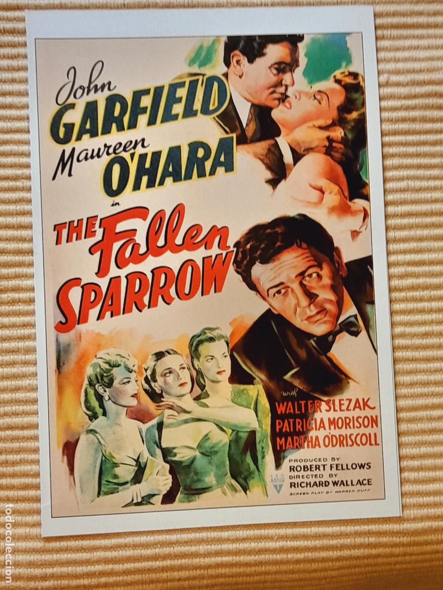 Cine: FICHA CINE NEGRO. PERSEGUIDO (1943) JOHN GARFIELD, MAUREEN O'HARA