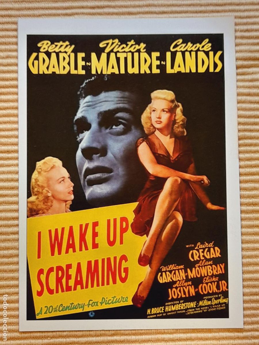 Cine: FICHA CINE NEGRO. &iquest;QUIEN MATO A VICKY? (1941) Betty Grable, Victor Mature, Carole Landis