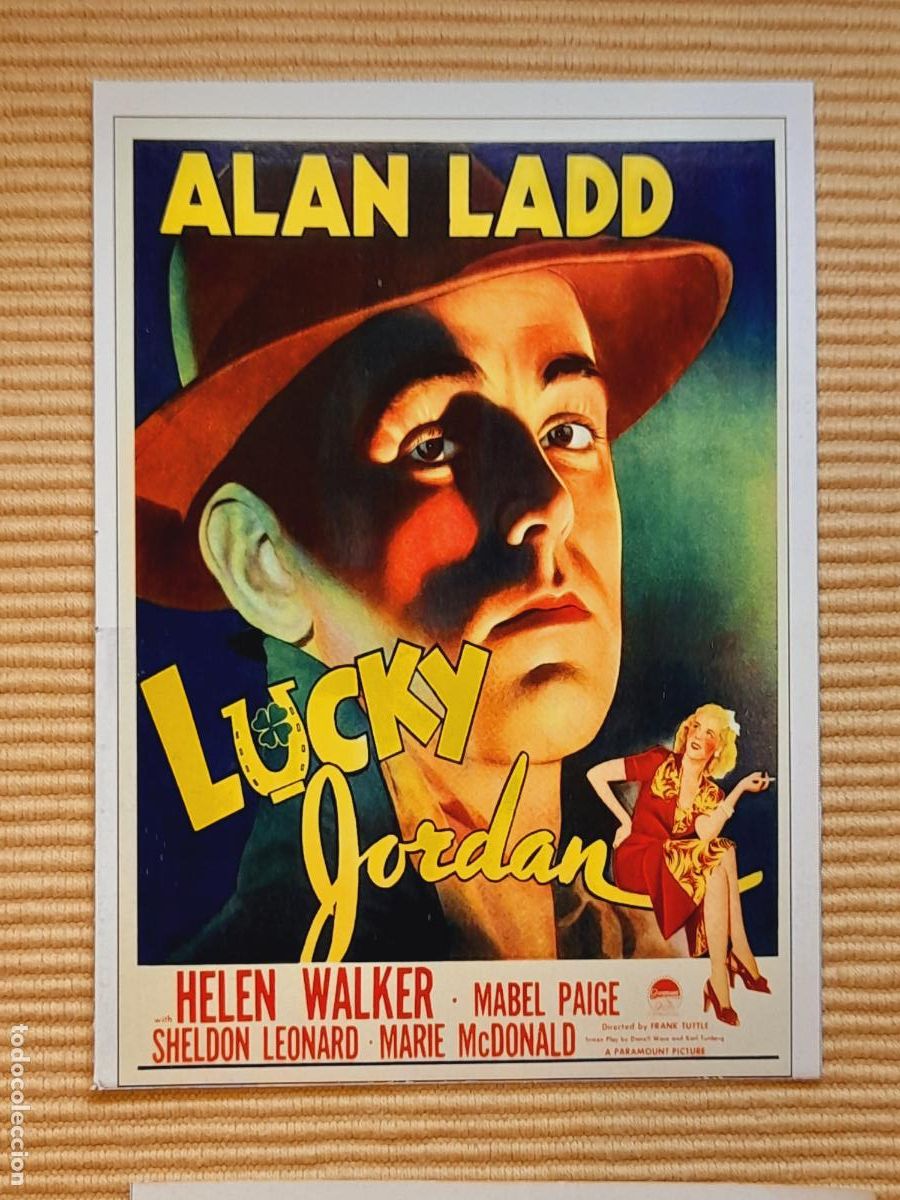 Cine: FICHA CINE NEGRO. LUCKY JORDAN (1942) Alan Ladd, Helen Walker