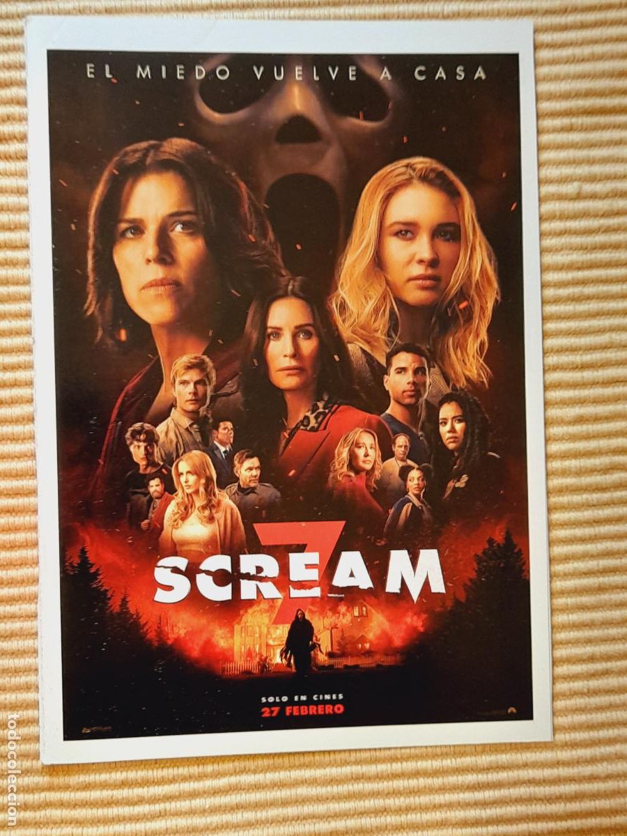 Cine: FICHA CINE TERROR. SCREAM 7 (2026) Isabel May, Neve Campbell, Courteney Cox, Sam Rechner